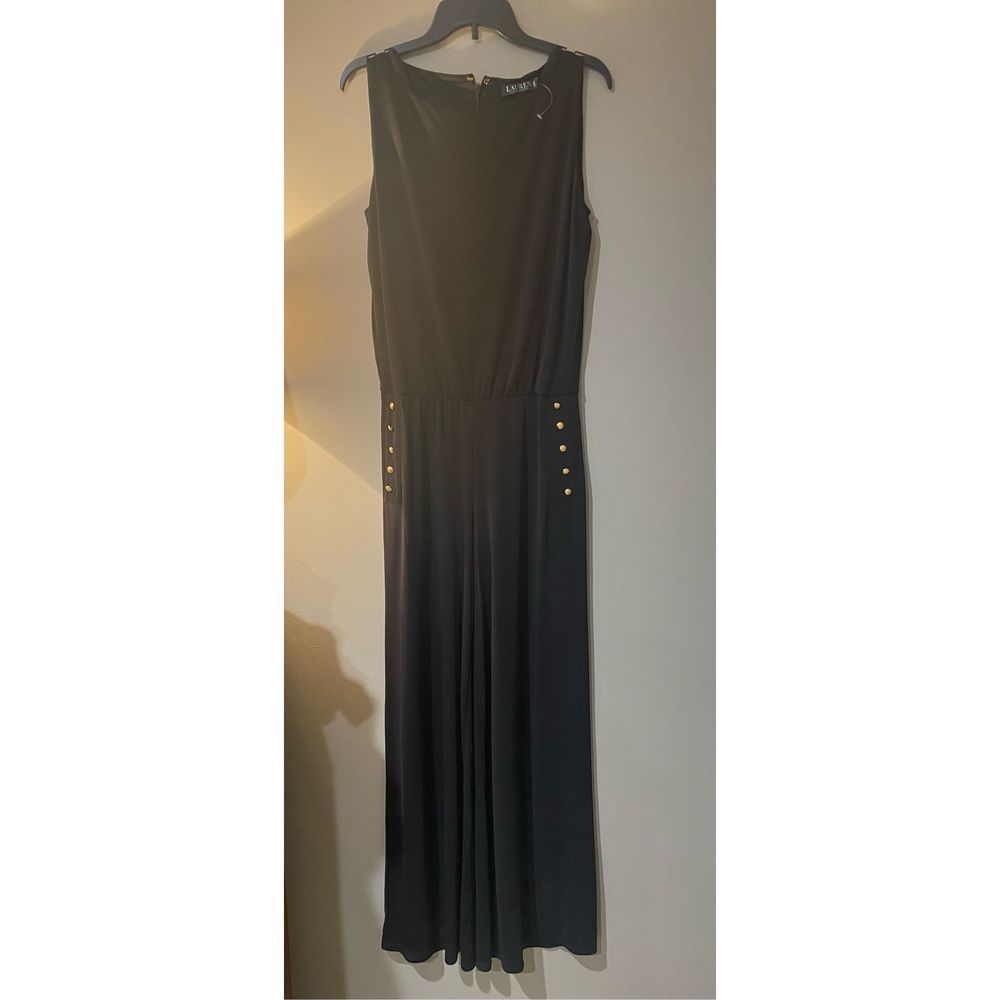 Ladies black jumpsuit by Ralph Lauren.  Size medium.  NWOT